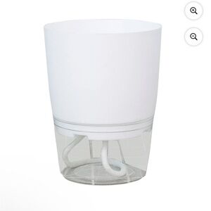 Self Watering Planter Pot, Transparent Reservoir With Cotton Rope Indoor/Outdoor